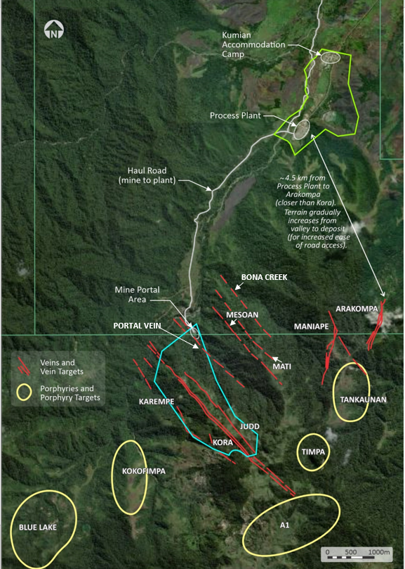 Figure 7 - Site Map and Location of Arakompa