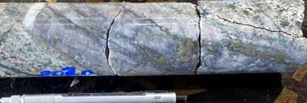 Figure 4: Examples of mineralised veinsets from Eastern Zone