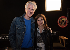 Matthew Modine with Chía Flórez