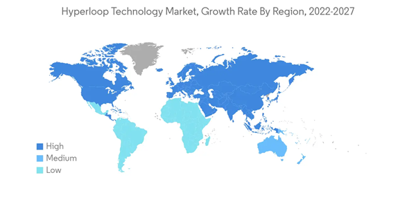 Hyperloop Technology Market Hyperloop Technology Market Growth Rate By Region 2022 2027