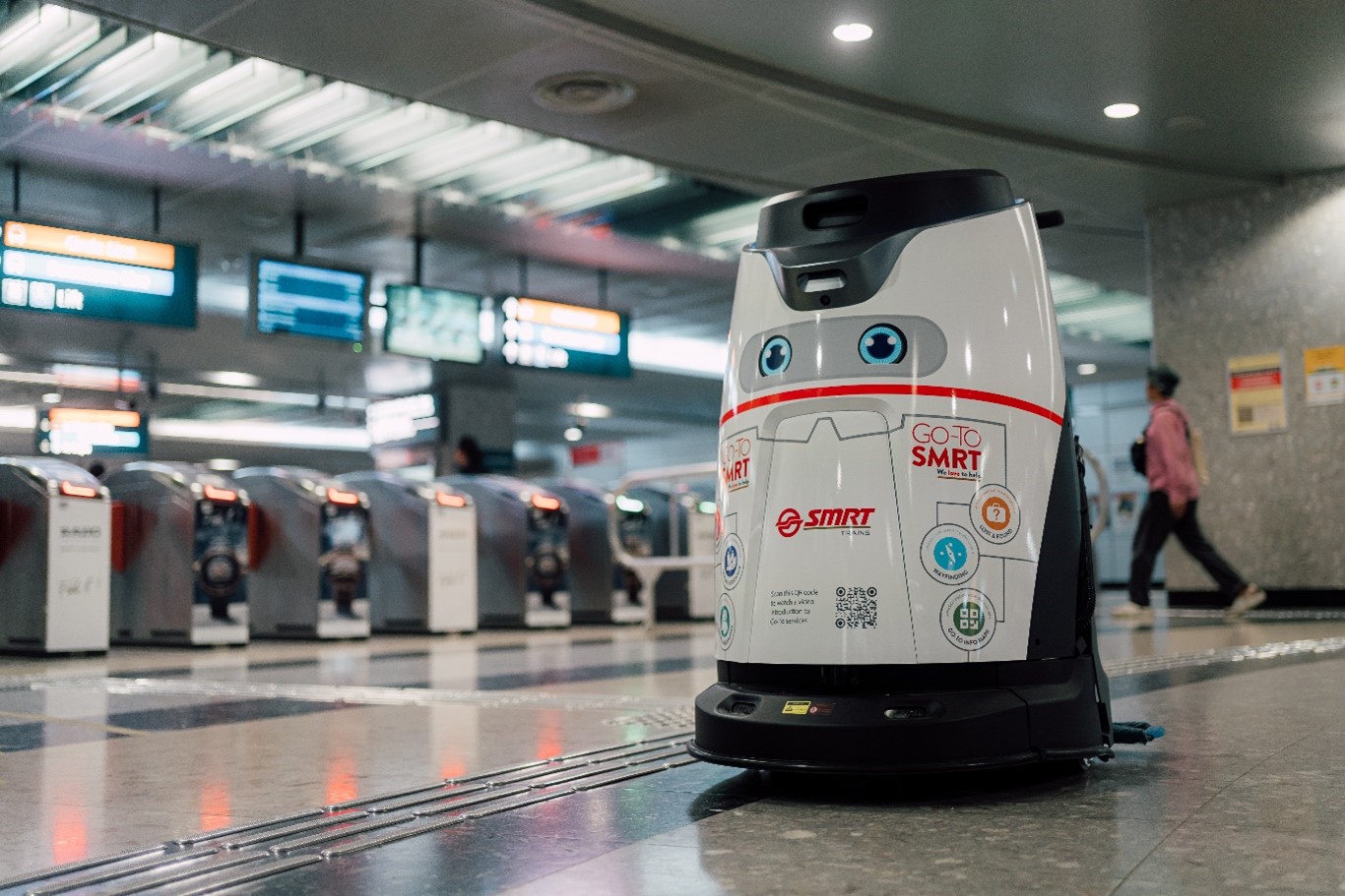 Robot located at Singapore Circle Line - Bayfront train station
