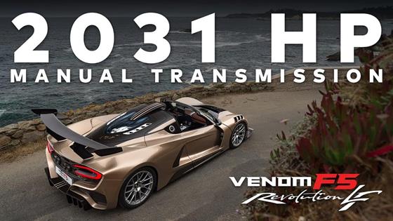 Hennessey Unveils 1-of-1 Manual Venom F5 Hypercar with 2,031 Horsepower