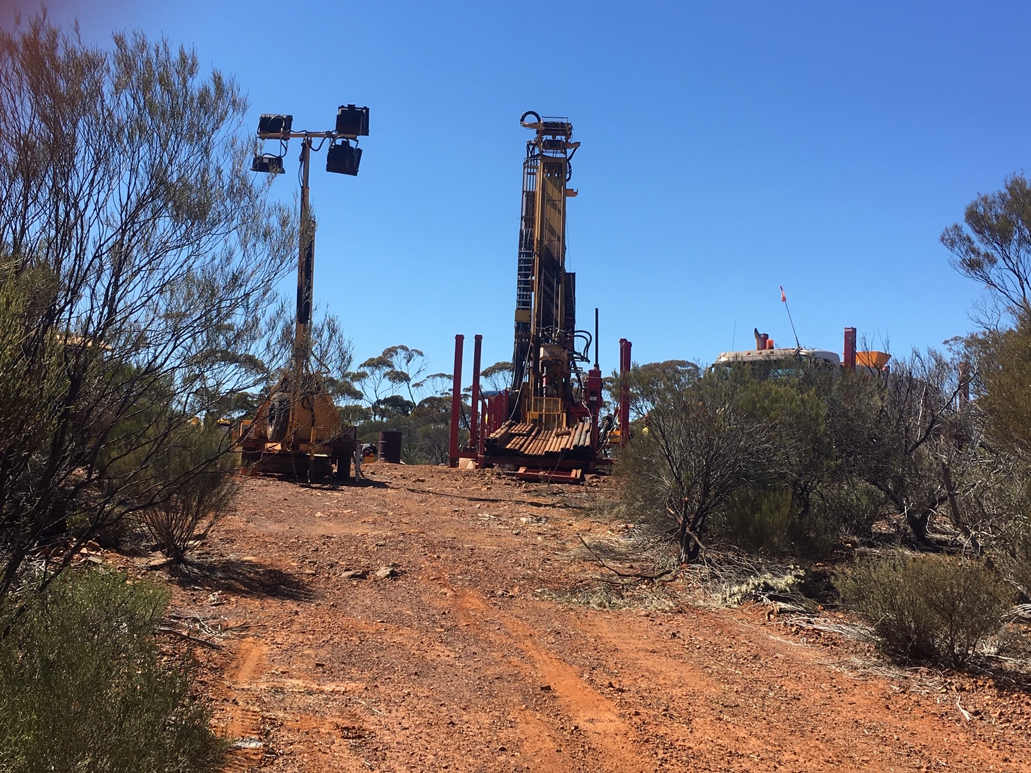 Photo 2 - Diamond Drill Rig in Operation - Hole LGDD_066