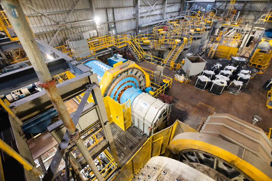 FIGURE 3. Photograph of the interior of the Madsen Mill (upper level)