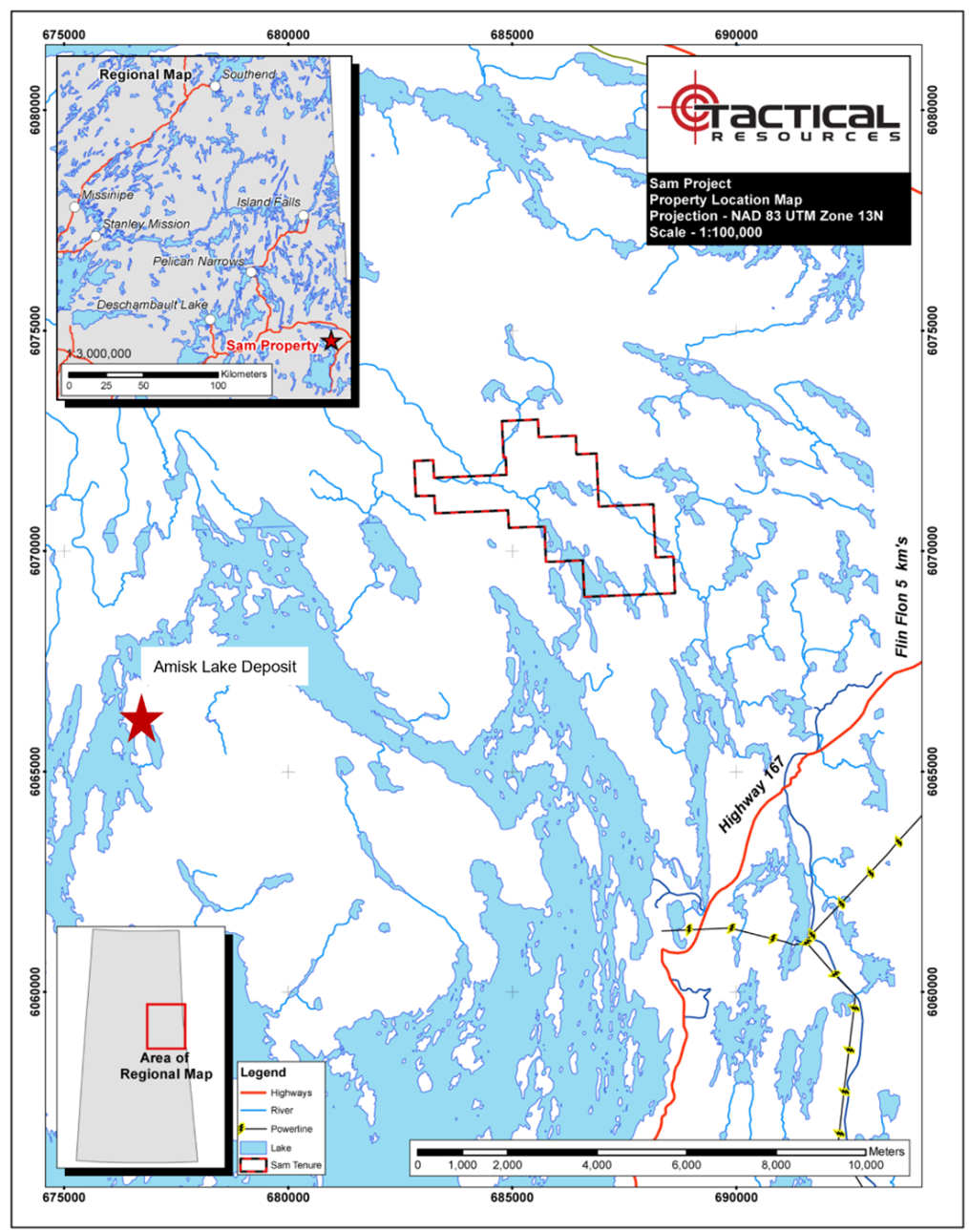 Figure 3 SAM Property Location map