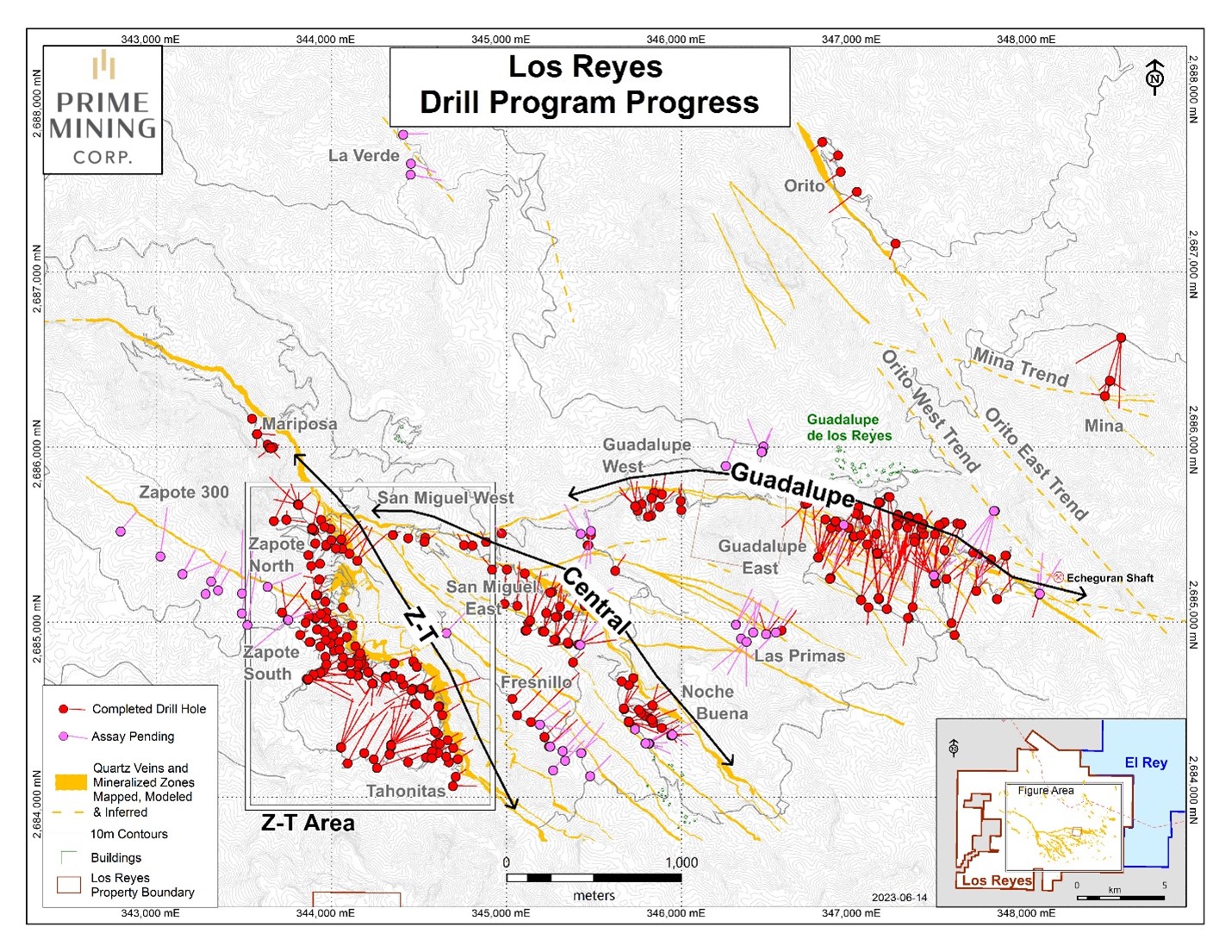 Los Reyes drilling update