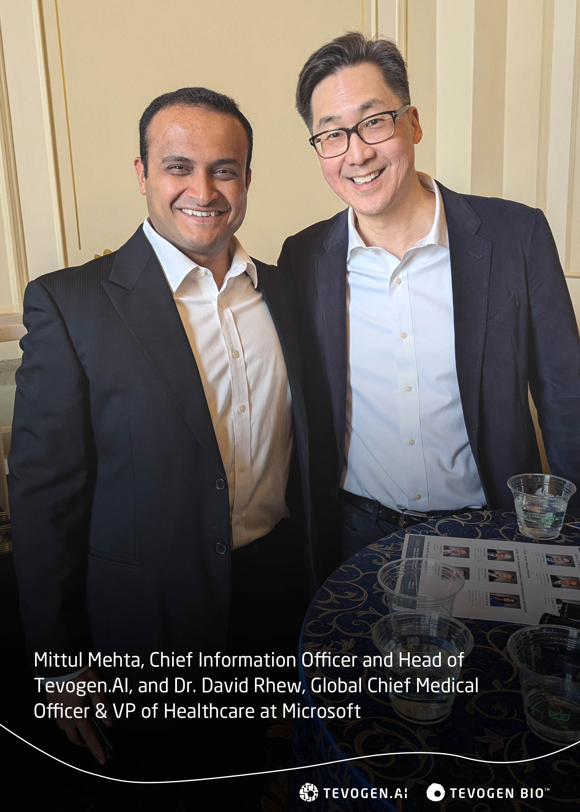 Mittul Mehta, Chief Information Officer and Head of Tevogen.AI, and Dr. David Rhew, Global Chief Medical Officer & VP of Healthcare at Microsoft