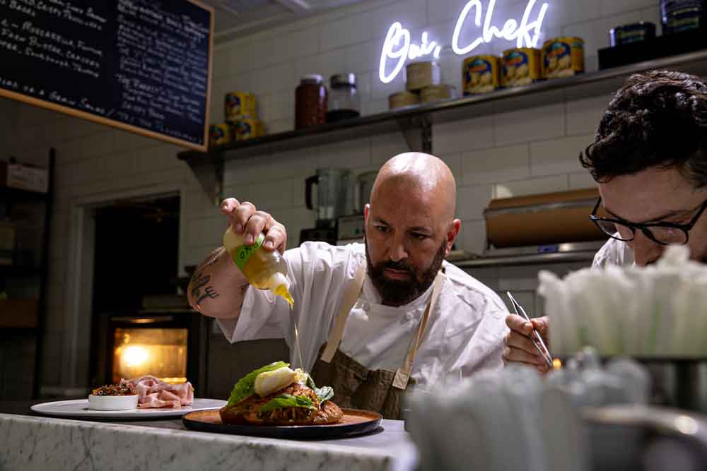 Chef Marini closes the doors to the public once the party has arrived, allowing the guests to ‘own’ the restaurant for that night.
Photo Credit: Andrew Cebulka