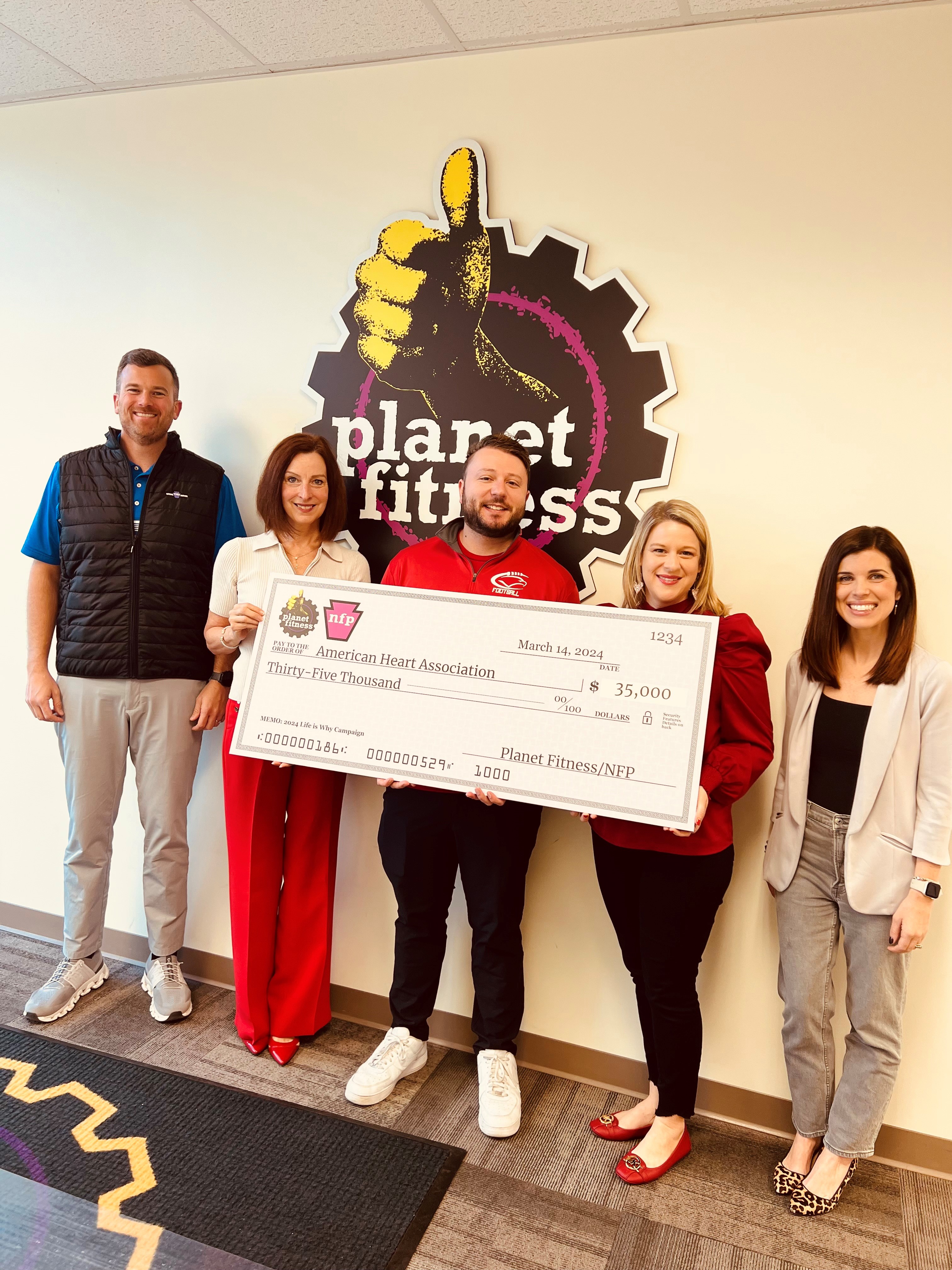 National Fitness Partners donates to American Heart Association