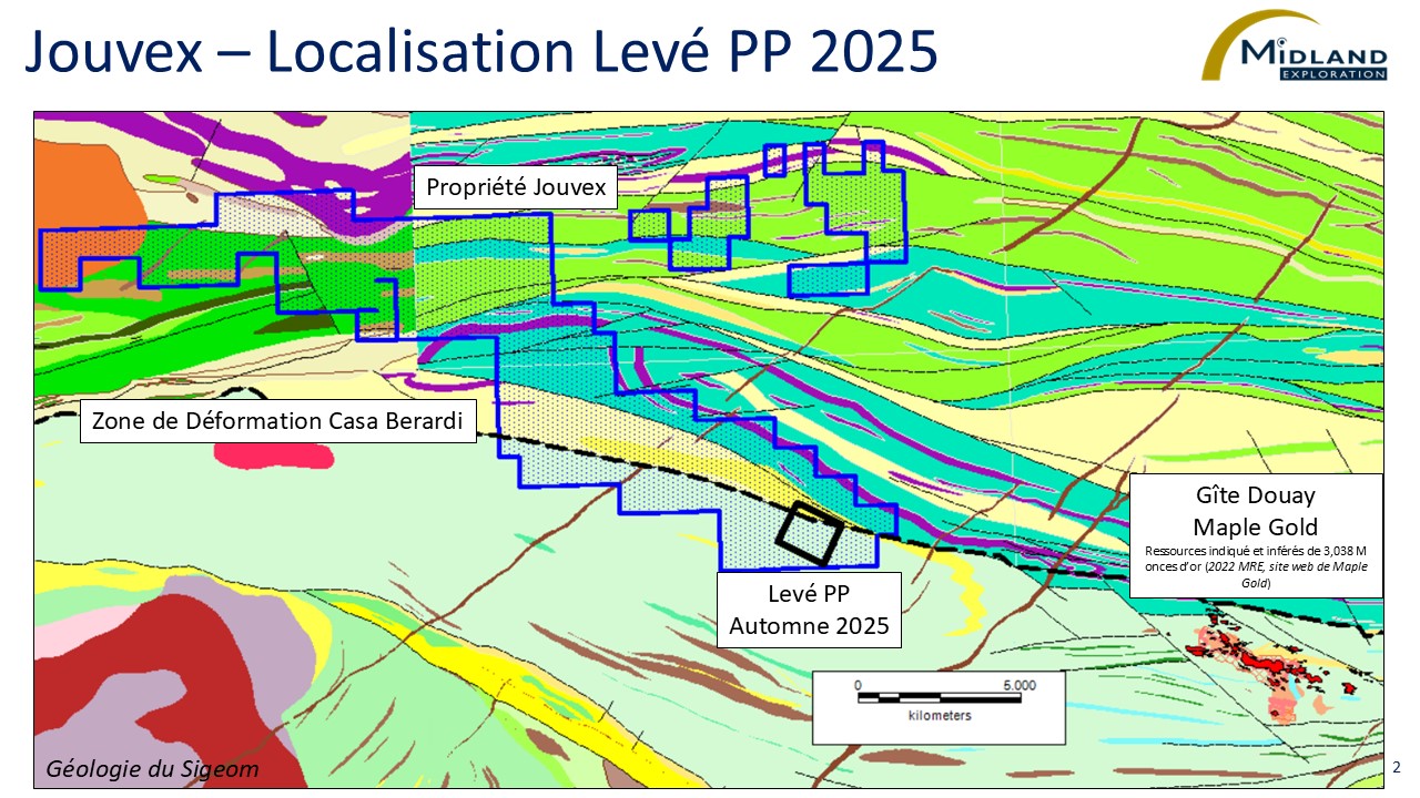 Figure 2 Jouvex-Localisation levé PP 2025