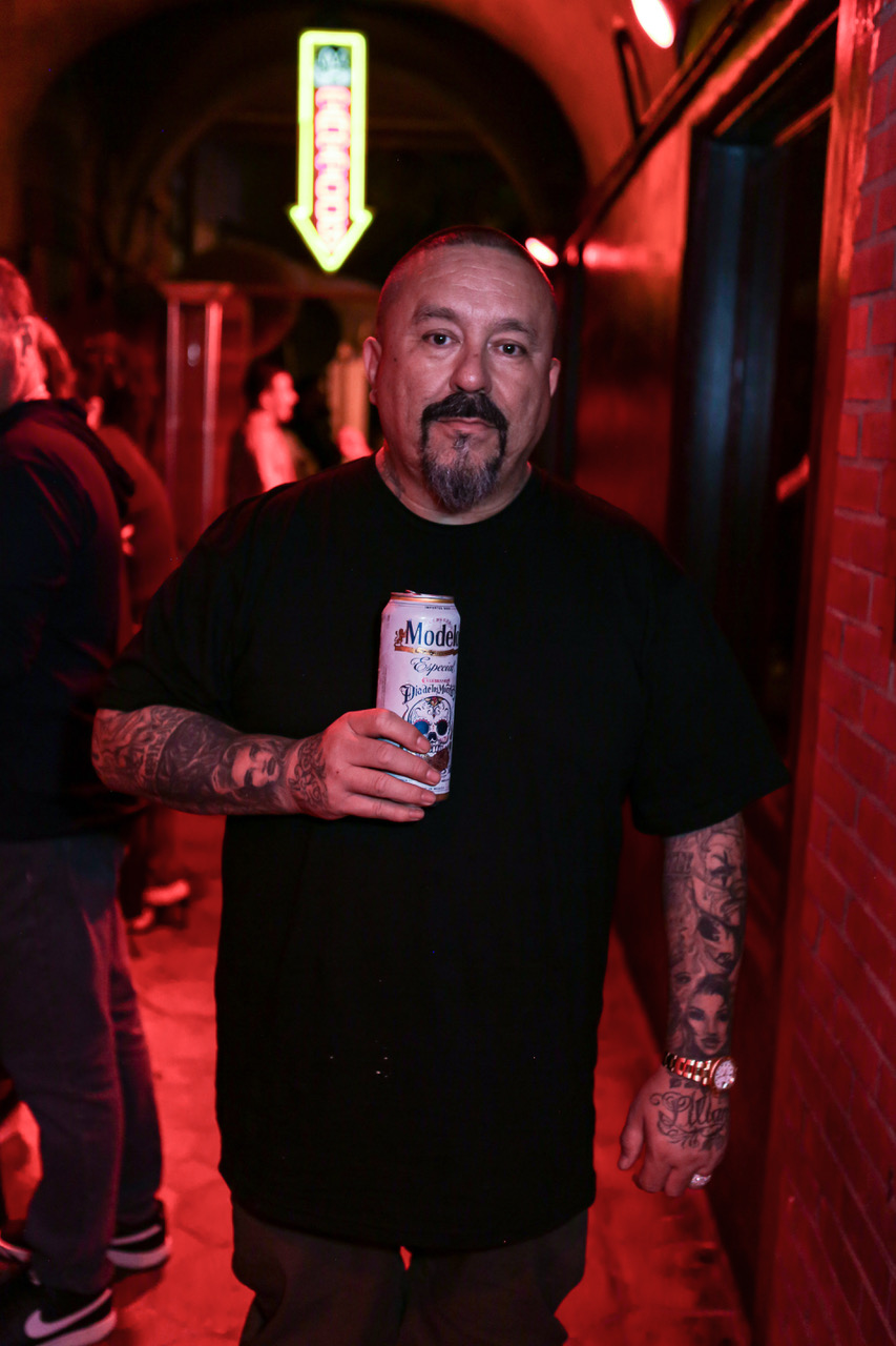 Modelo and Mexican American Artist Mister Cartoon Reunite