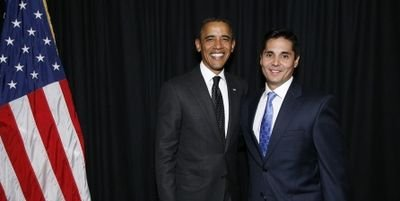 Edmond DeFrank with United States President Barack Obama