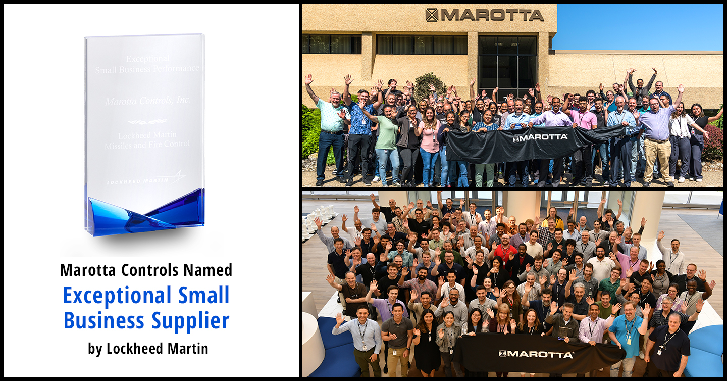 Marotta Controls Earns Exceptional Small Business Performance Award from Lockheed Martin