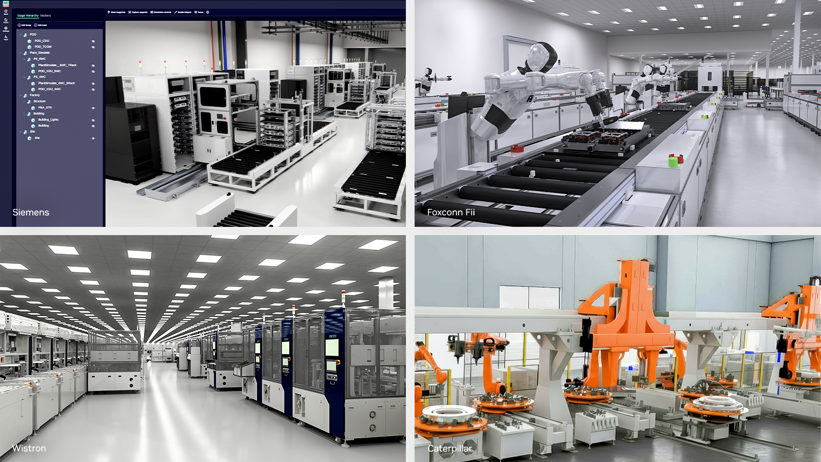 Leading U.S. manufacturers, software developers, and robotics companies are using NVIDIA Omniverse technologies to build robotic factories and autonomous collaborative robots.