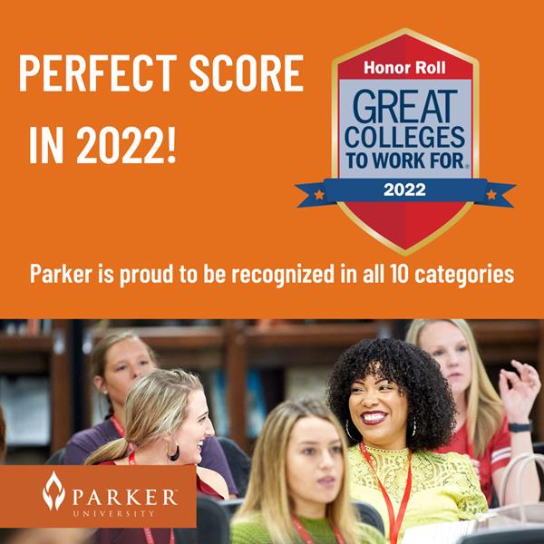Parker University is Honored by Great Colleges to Work For®