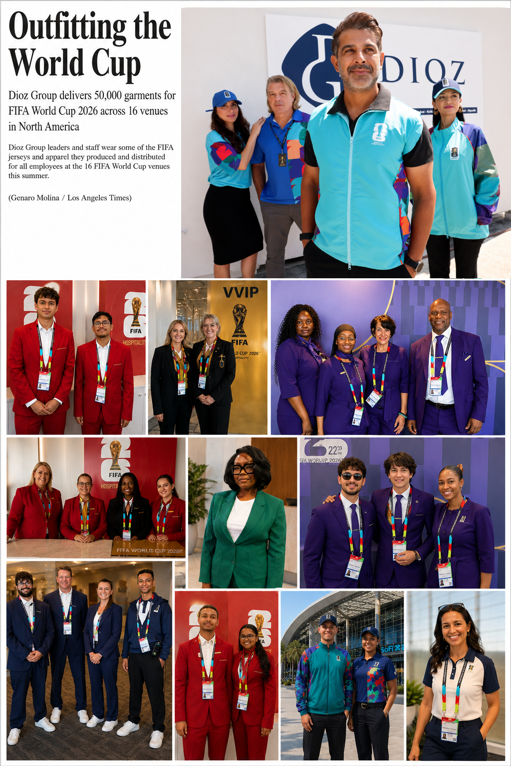 DIOZ Group Delivers Hospitality Uniforms to All 16 FIFA World Cup 2026™ Venues
