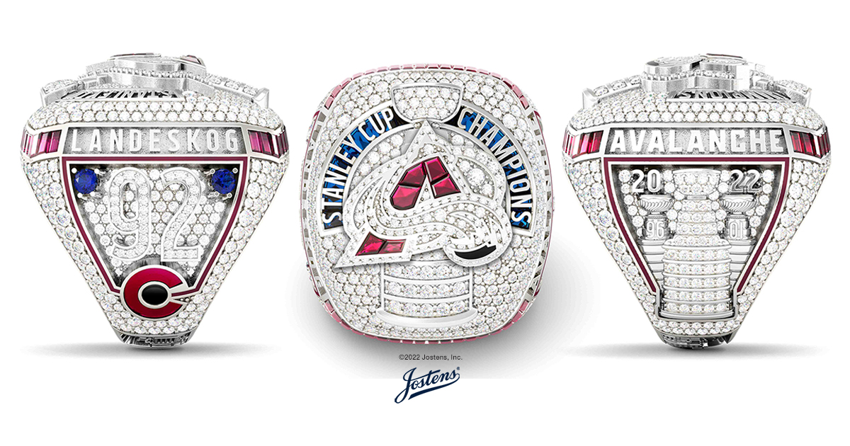 Avalanche Stanley Cup Championship Replica Ring Paperweight