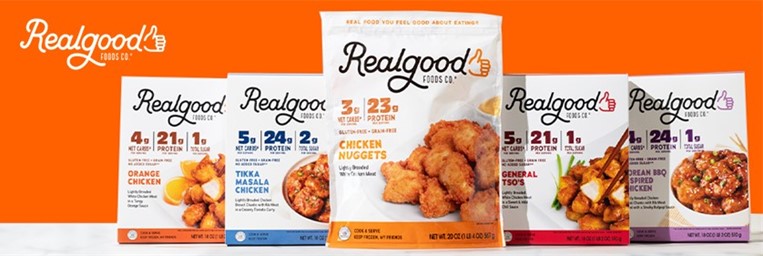 Real Good Foods key product categories— Breaded Chicken and Global Entrées
