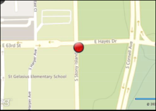 Location of gunfire based on ShotSpotter Alert vs. Forensic Report