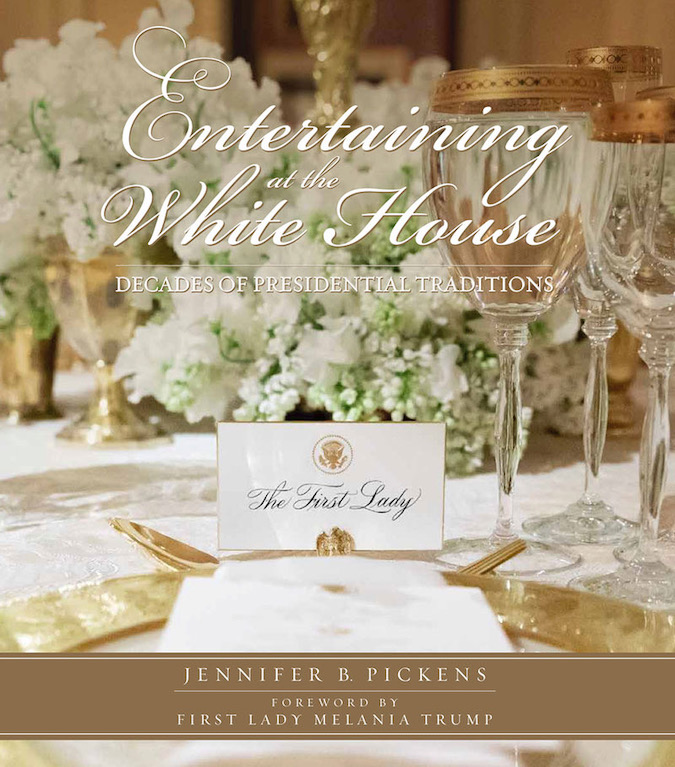 Jennifer B. Pickens is proud to release her newest book Entertaining at the White House: Decades of Presidential Traditions, which richly documents 60 years of entertaining customs at 1600 Pennsylvania Avenue. With beautifully appointed design, it offers readers an insider's invitation into the White House's greatest events and intimate insight into the planning, innovation, and unparalleled generosity that went into these occasions created by each of the first families, from the Kennedys to the Trumps. This is her third book in a series.