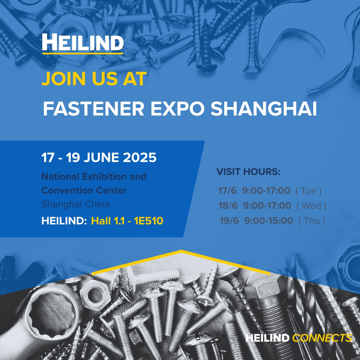JOIN US AT FASTENER EXPO SHANGHAI