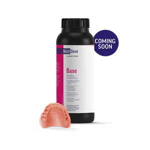 NextDent Base is suitable for printing all types of removable denture bases and will provide patients with long-lasting, impact-resistant dentures.