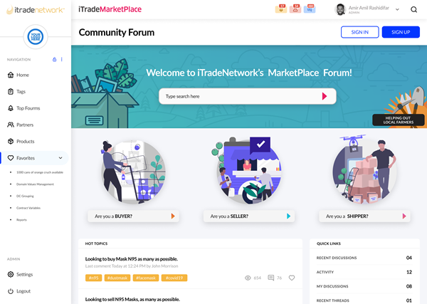iTradeMarketplace_Homepage