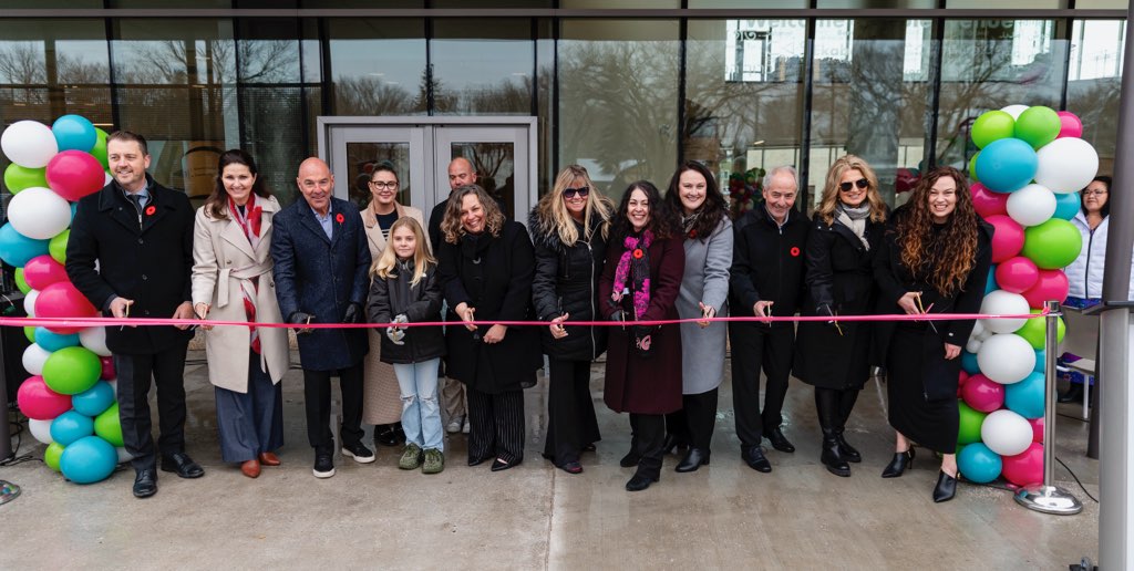 The ribbon is cut at the Centre's grand opening. Photo credit: Peter Scoular