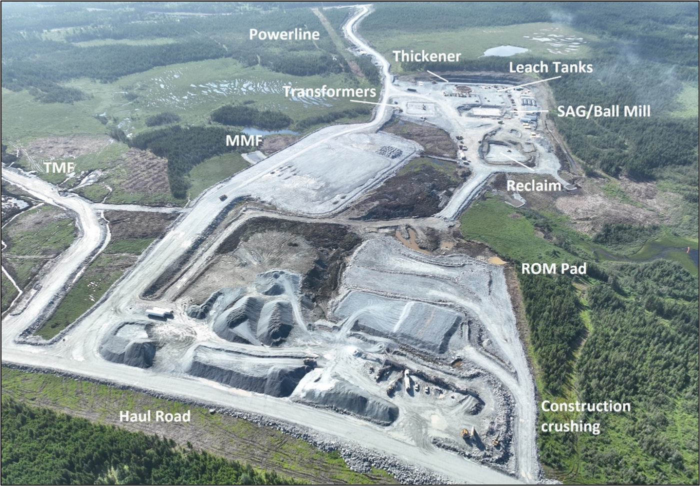 Valentine Process Plant Site, Looking South, July 2023. TMF: Tailings Management Facility, MMF: Mine Maintenance Facility