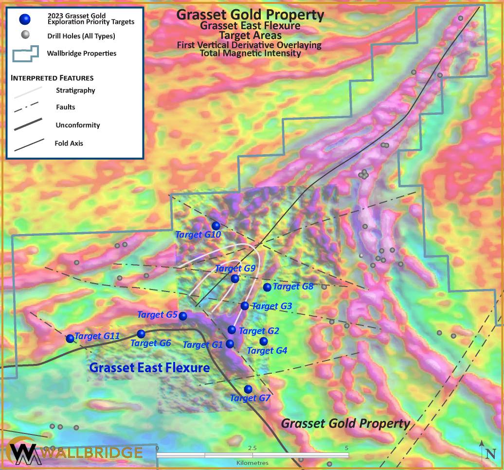 Grasset Gold Property, 2023 Exploration Drill Program, Plan View