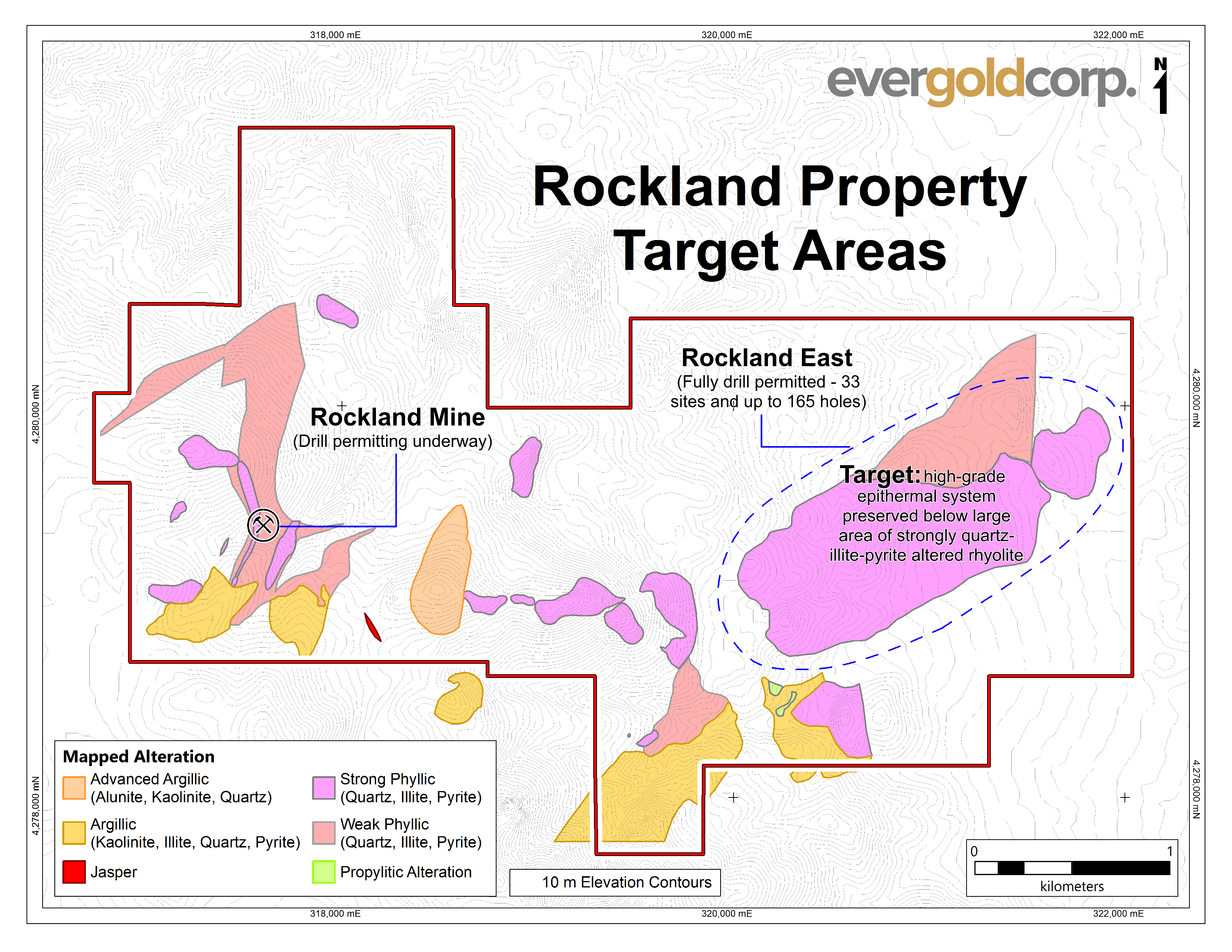 Figure 2 - Rockland Property Target Areas