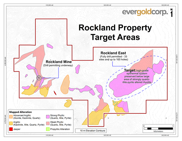 Figure 2 - Rockland Property Target Areas