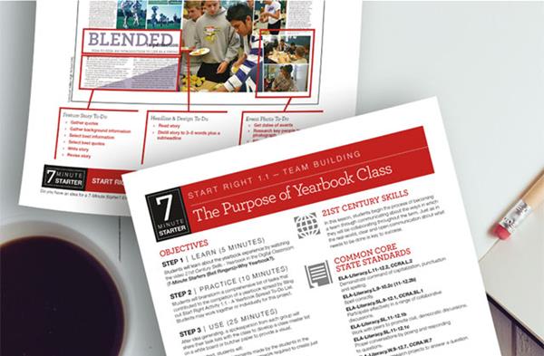 Yearbook curriculum including Jostens "7 Minute Starters" are now available to all schools. 