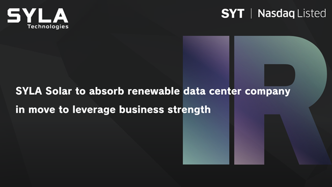 SYLA Solar merged with SYLA Biotech