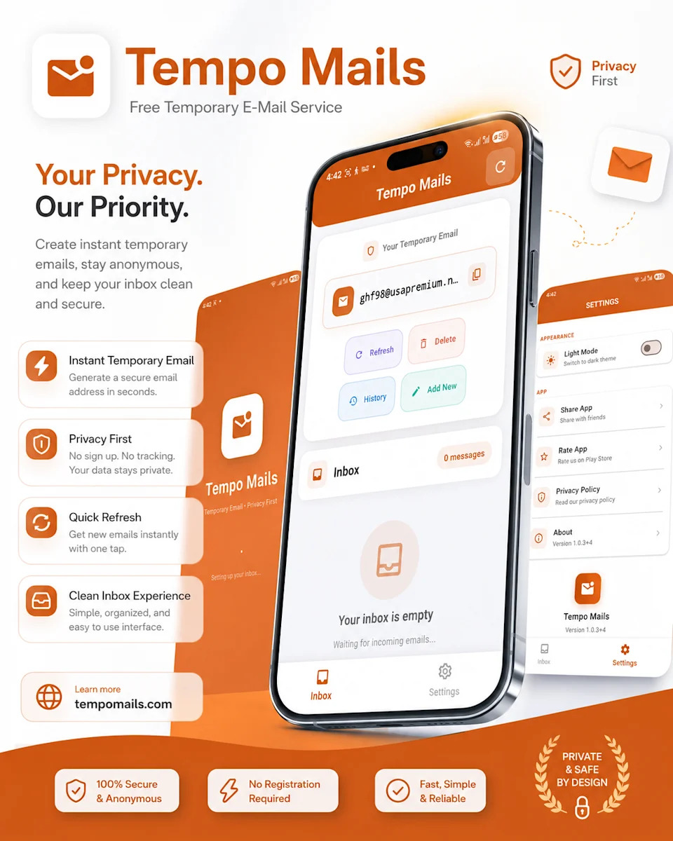 Tempo Mails Announces Free Temporary Email Service for Privacy-Focused Online Use1