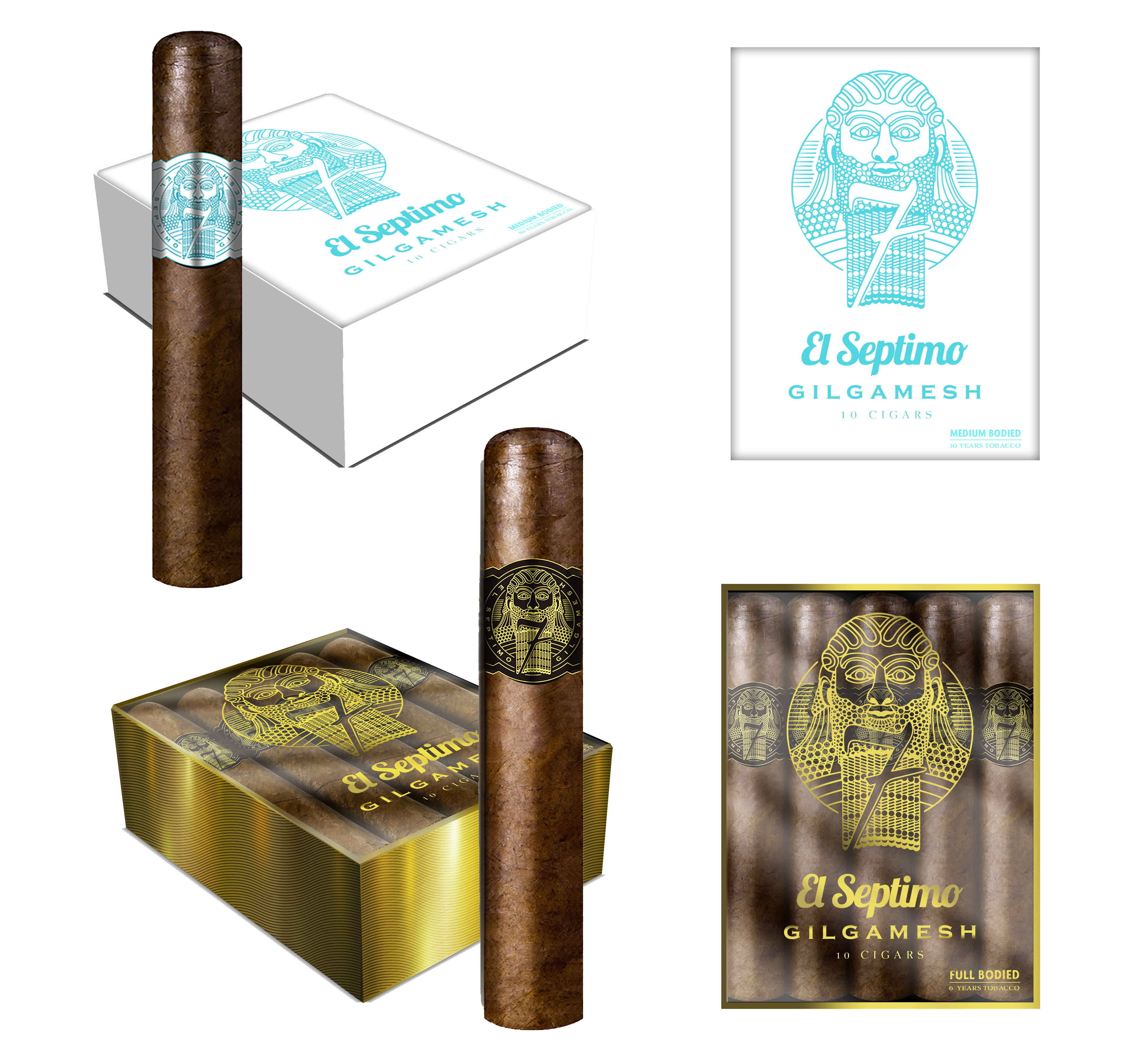 The Gilgamesh Collection initially will offer the cigars in medium and full-bodied strengths, each possessing a milder light-up due to the distance of the heat being further away from the palate.