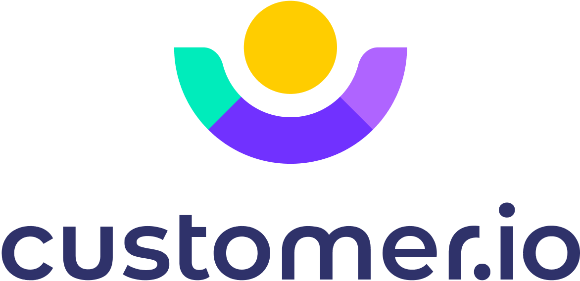 A logo for a company called 'Customer.io'