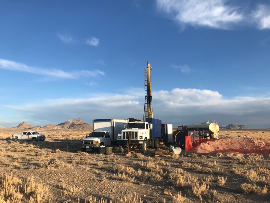 Drill Rig on Site at the Horizon Lithium Project