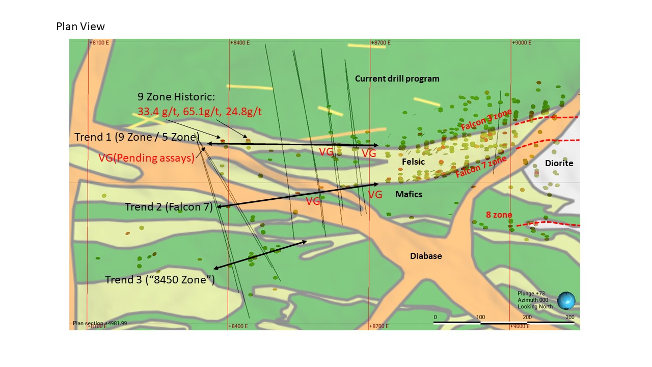 Oct23Figure 1 - Plan View of Current drill program