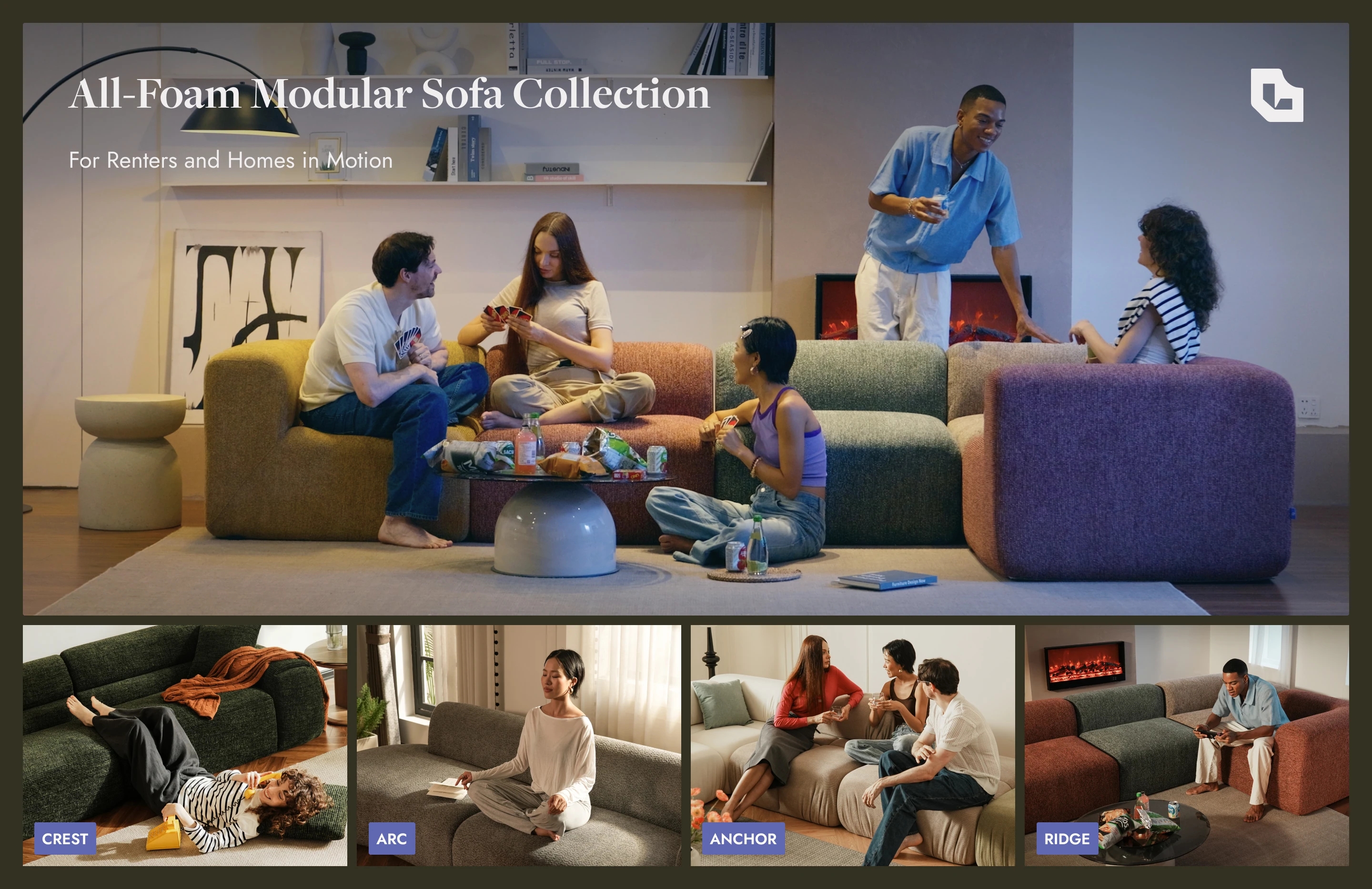 LORVA All-Foam Modular Sofa Collection Press Release