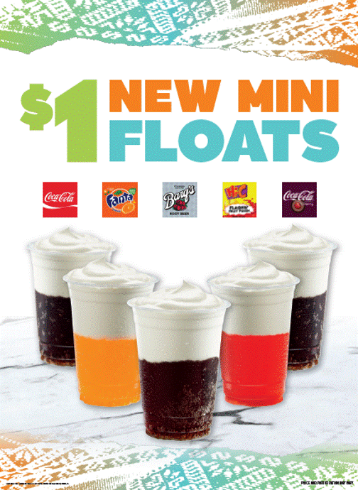 Del Taco Mini Floats