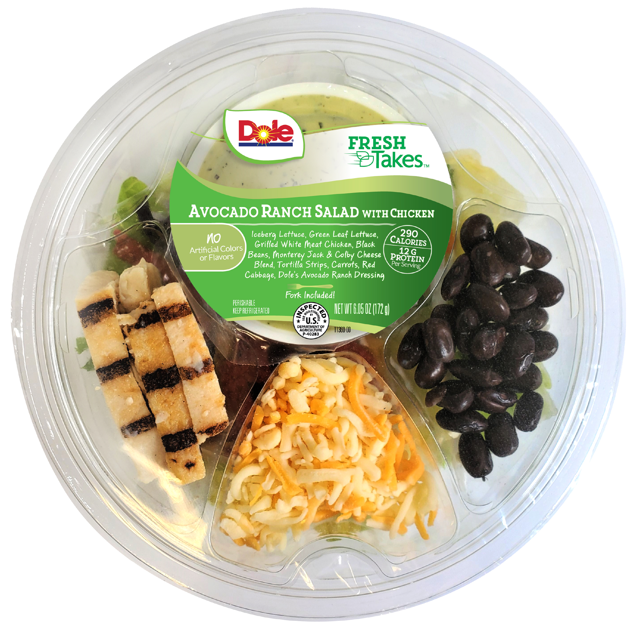 DOLE® FreshTakes™ Chicken Avocado Ranch 5.9 OZ