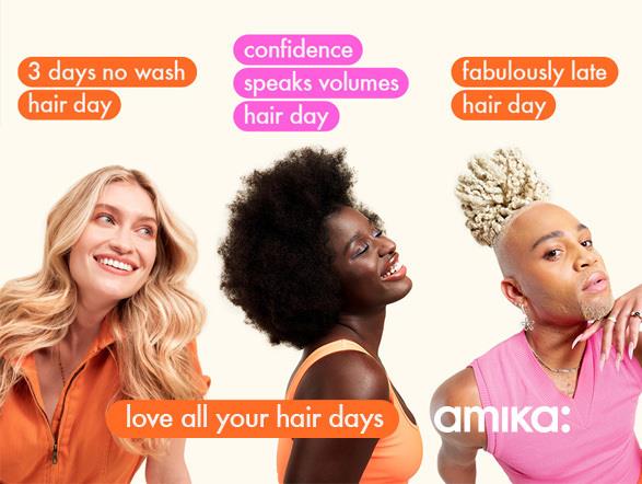 amika Launches 'Love All Your Hair Days' Campaign