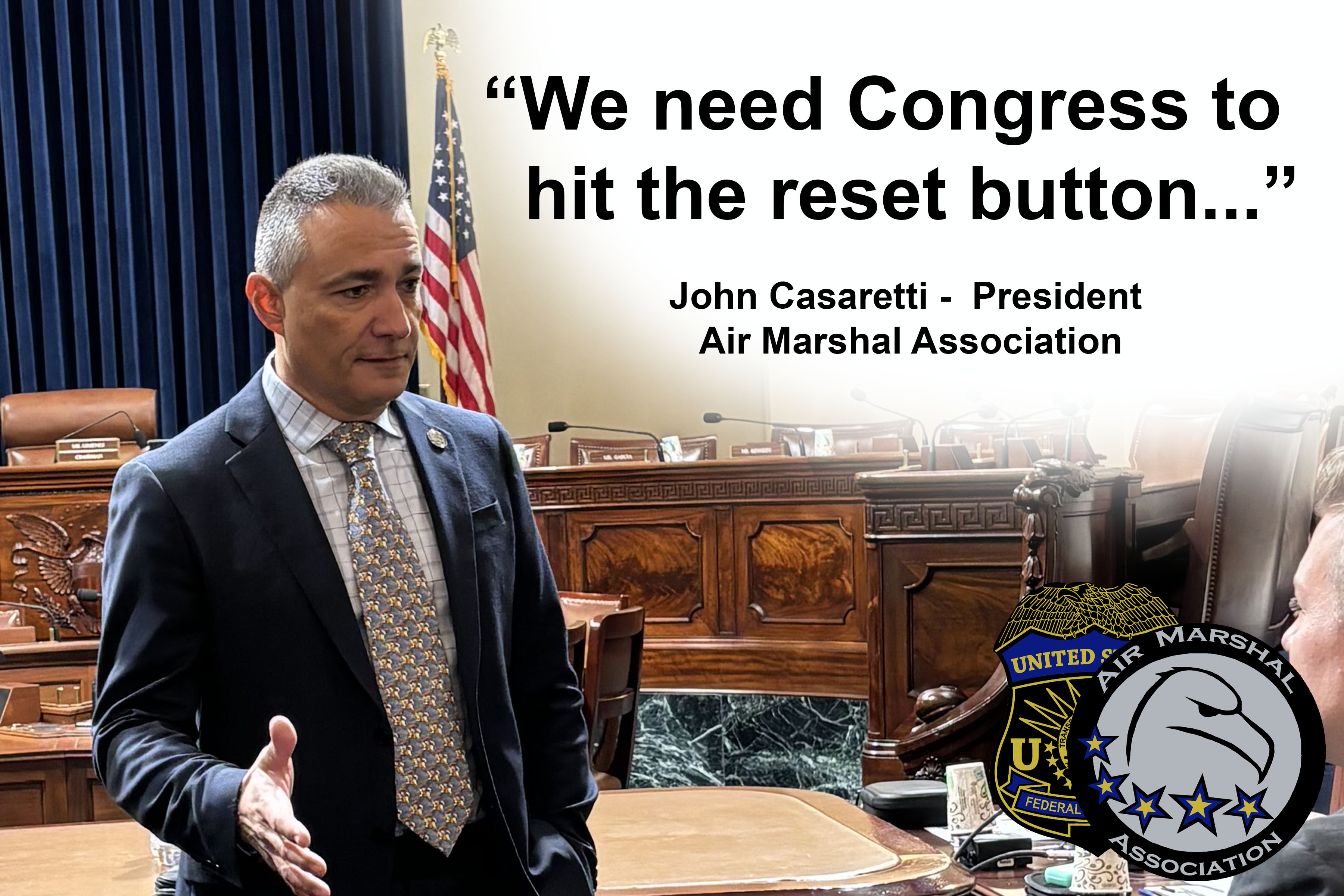 John Casaretti Air Marshal Association - Reset Button