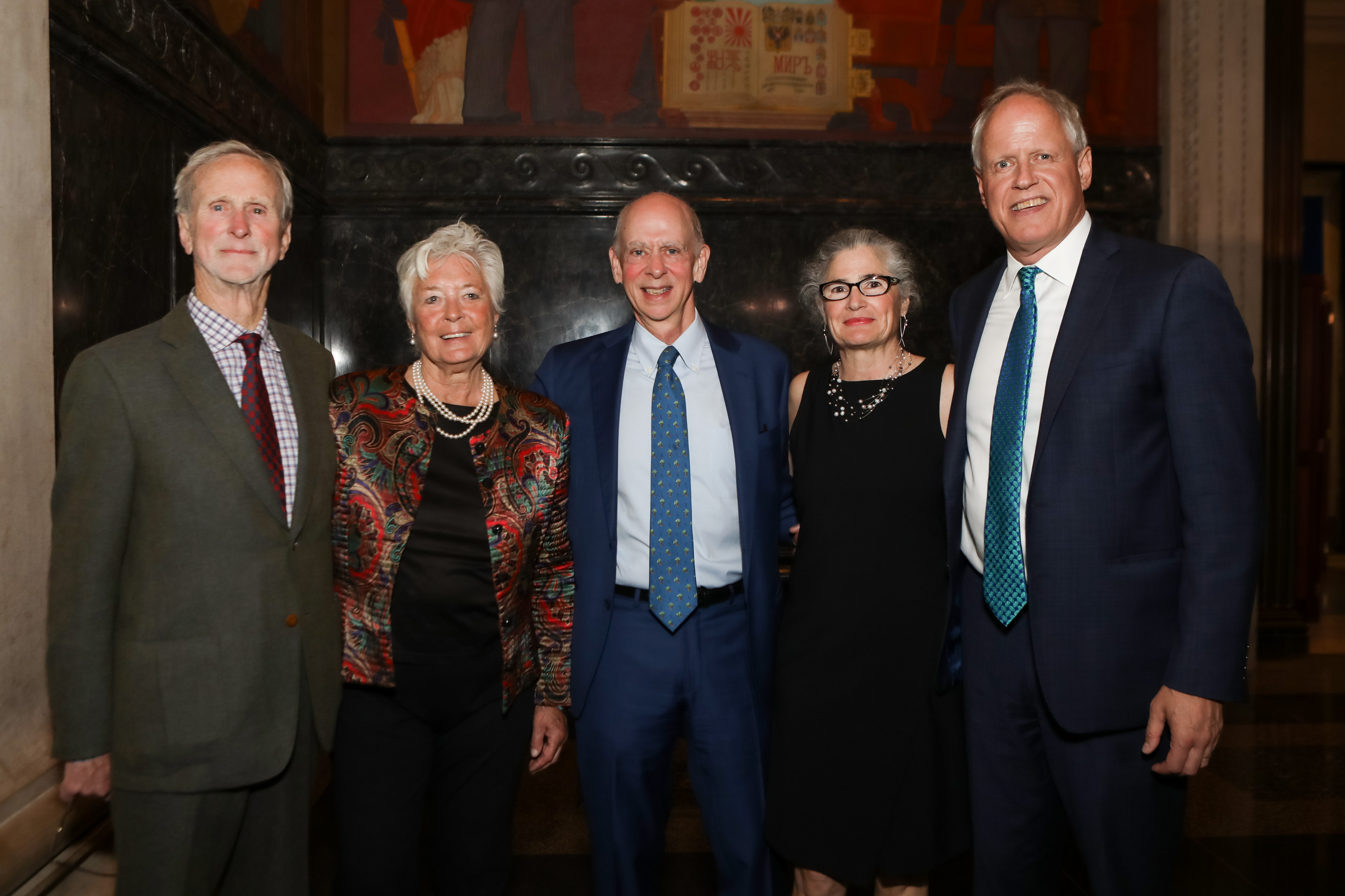 From Left: John Adams, Patricia Adams, Kim Elliman, Amy Salzman, Erik Kulleseid. Photo by Udo Salters/Patrick McMullan, courtesy of the Open Space Institute