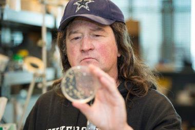 Dan Hassett, PhD, in his laboratory at the University of Cincinnati