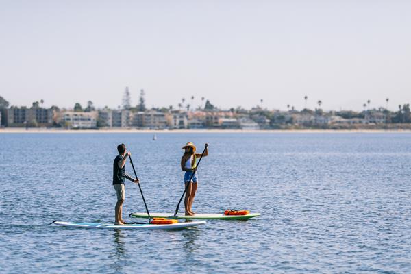 Standup Paddleboarding on Mission Bay