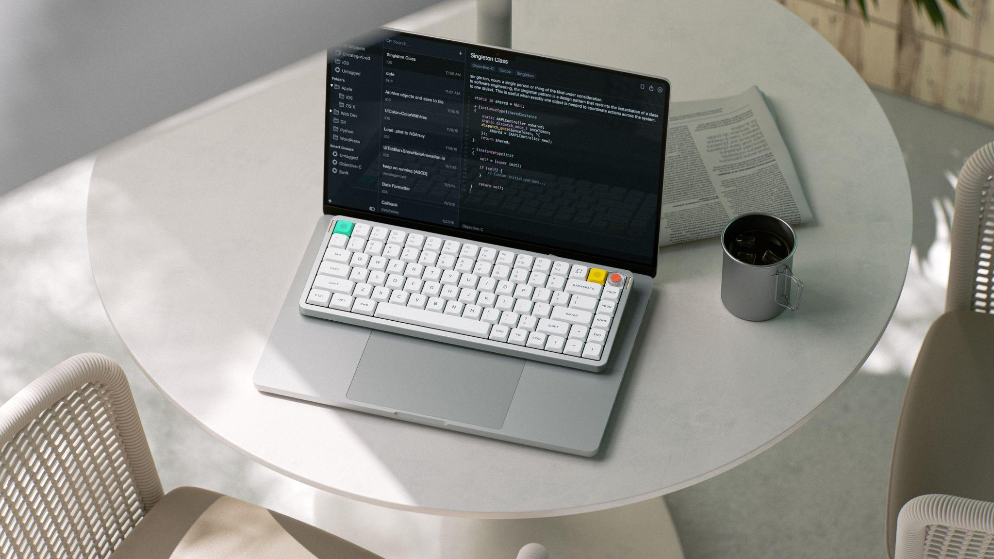 NuPhy Air75 V3 keyboard combining compact design and full functionality in everyday workflow setup