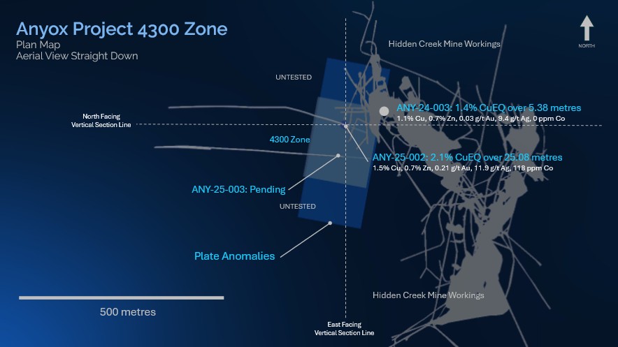 Figure 1: Hidden Creek Mine and 4300 Zone Plan Map.