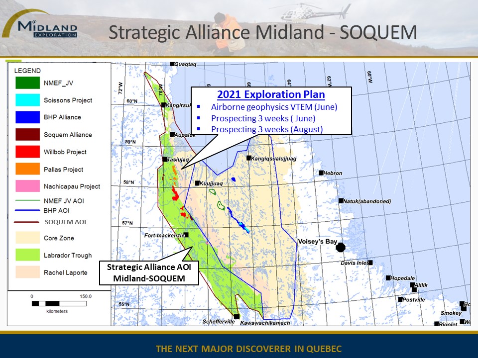 Figure 1 Midland-SOQUEM Alliance Labrador Trough